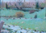 Boston artist, Melody Phaneuf captures spring in Plein Air painting