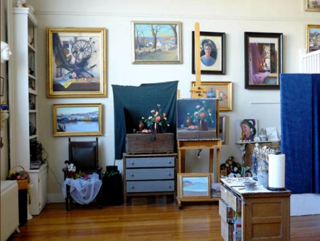 Studio of Boston Artist, Melody Phaneuf